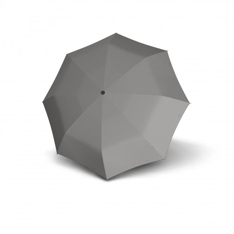 Šedý elegantní vystřelovací dámský holový deštník s puntíky Verdana