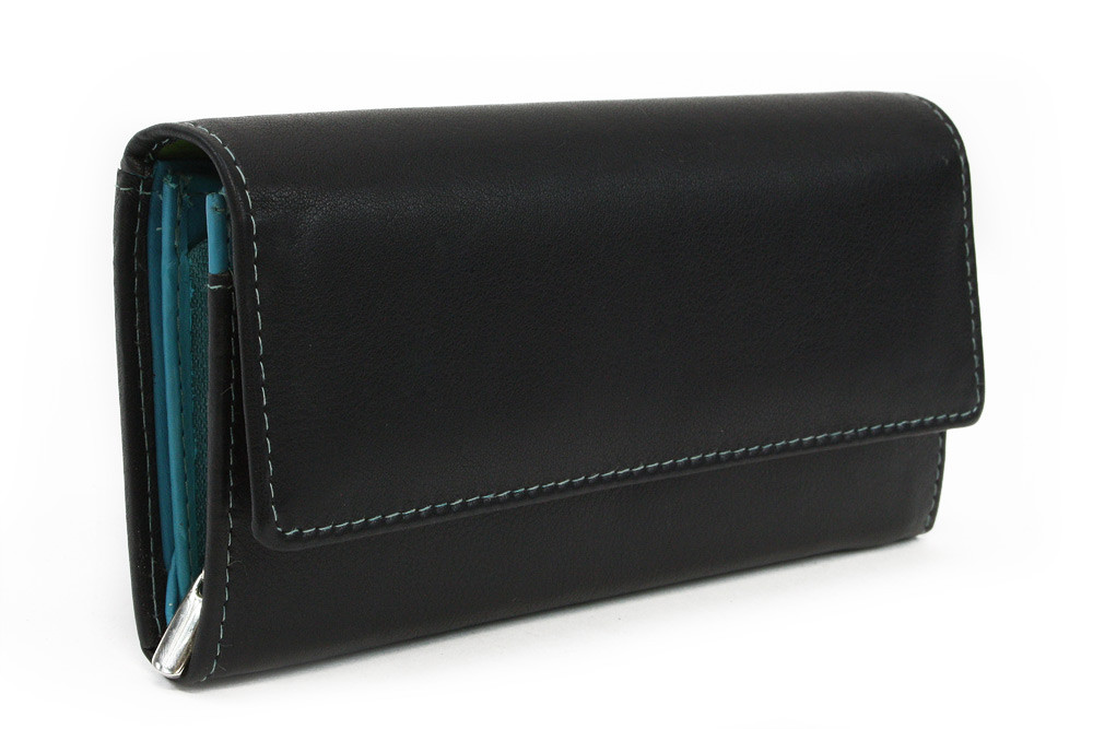 Černá barevná kožená dámská peněženka Dashiell