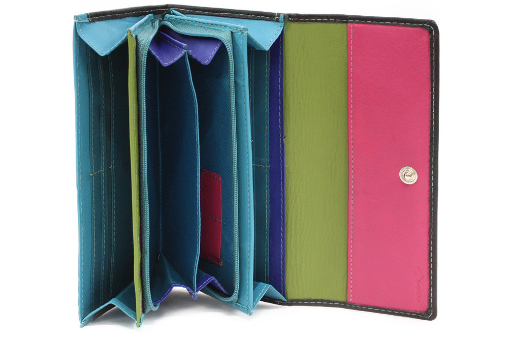 Černá barevná kožená dámská peněženka Dashiell