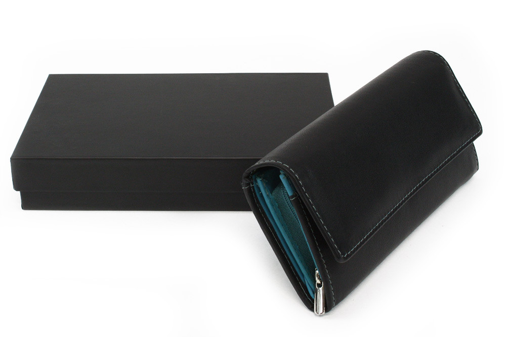 Černá barevná kožená dámská peněženka Dashiell