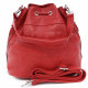 Červená vzorovaná dámská kabelka ve tvaru vaku Aubrianne