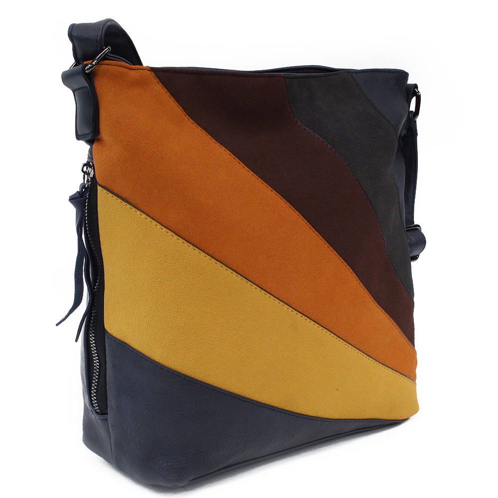 Tmavě modrá barevná dámská crossbody kabelka Cymba