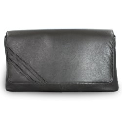 Černé kožené dámské psaníčko Corien