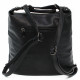 Černá dámská kabelka s kombinací batohu Devara