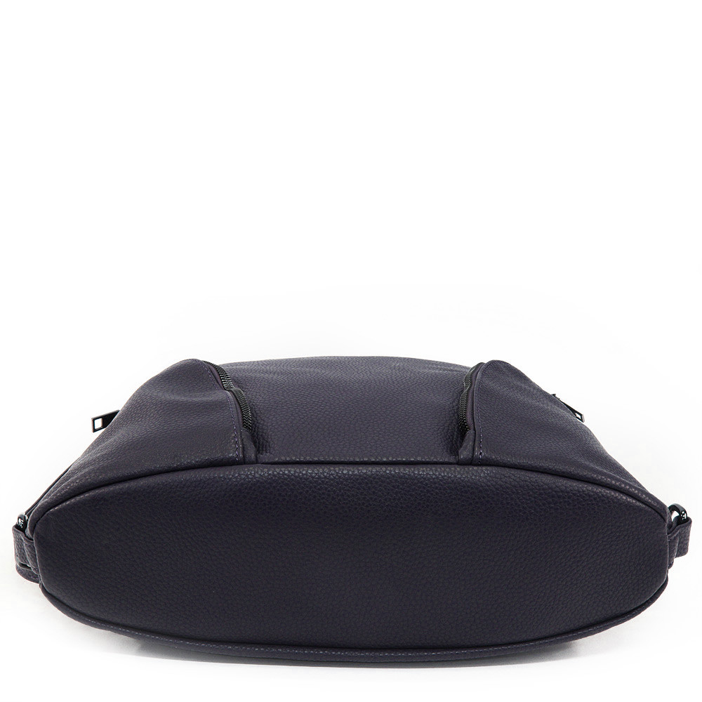 Tmavě modrá dámská kabelka s kombinací batohu Devara