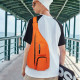 Oranžový sportovní voděodolný batoh přes rameno Luke