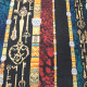 Černý oboustranný dámský módní šátek Tyeis
