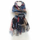 Hnědý barevný dámský módní šátek Chappell