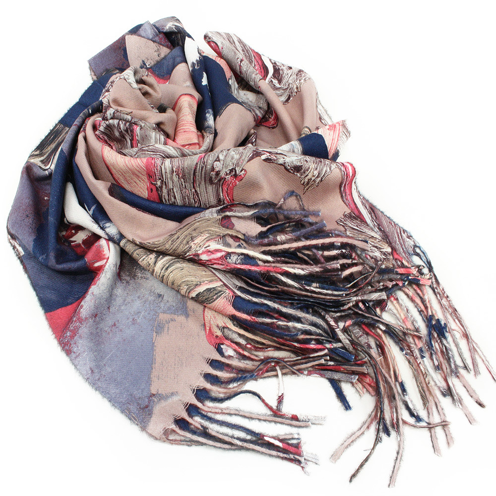 Růžový barevný dámský módní šátek Chappell