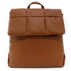 Hnědý elegantní dámský batoh s prošíváním Rabia