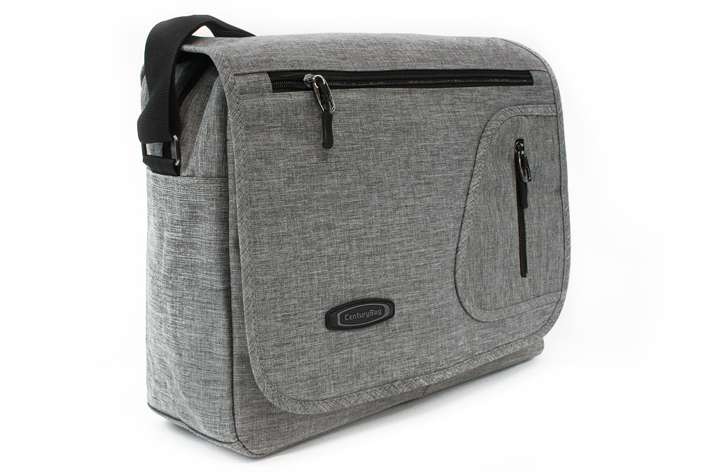 Šedá pánská klopnová crossbody taška Yancey