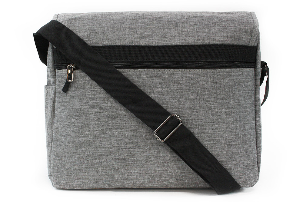 Šedá pánská klopnová crossbody taška Yancey