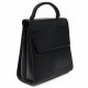 Černý stylový klopnový dámský batoh/kabelka Shelah