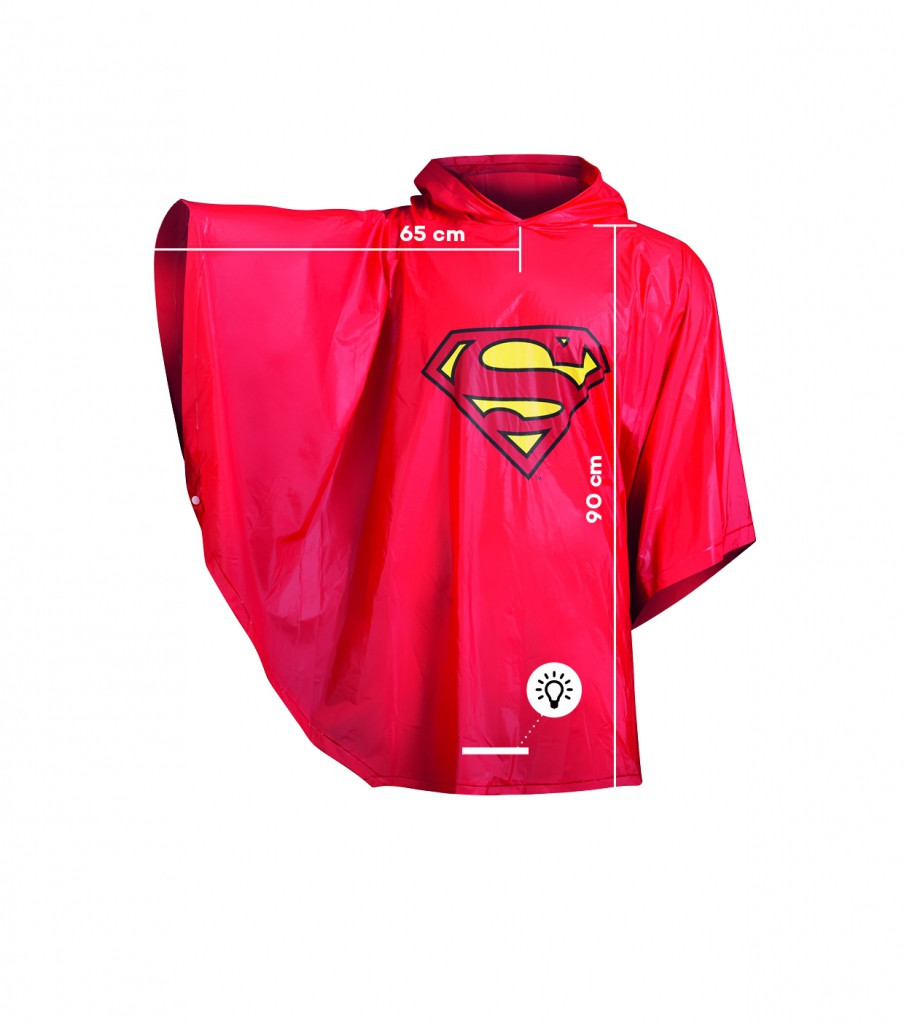 Modrý zipový voděodolný školní batoh s motivem Superman
