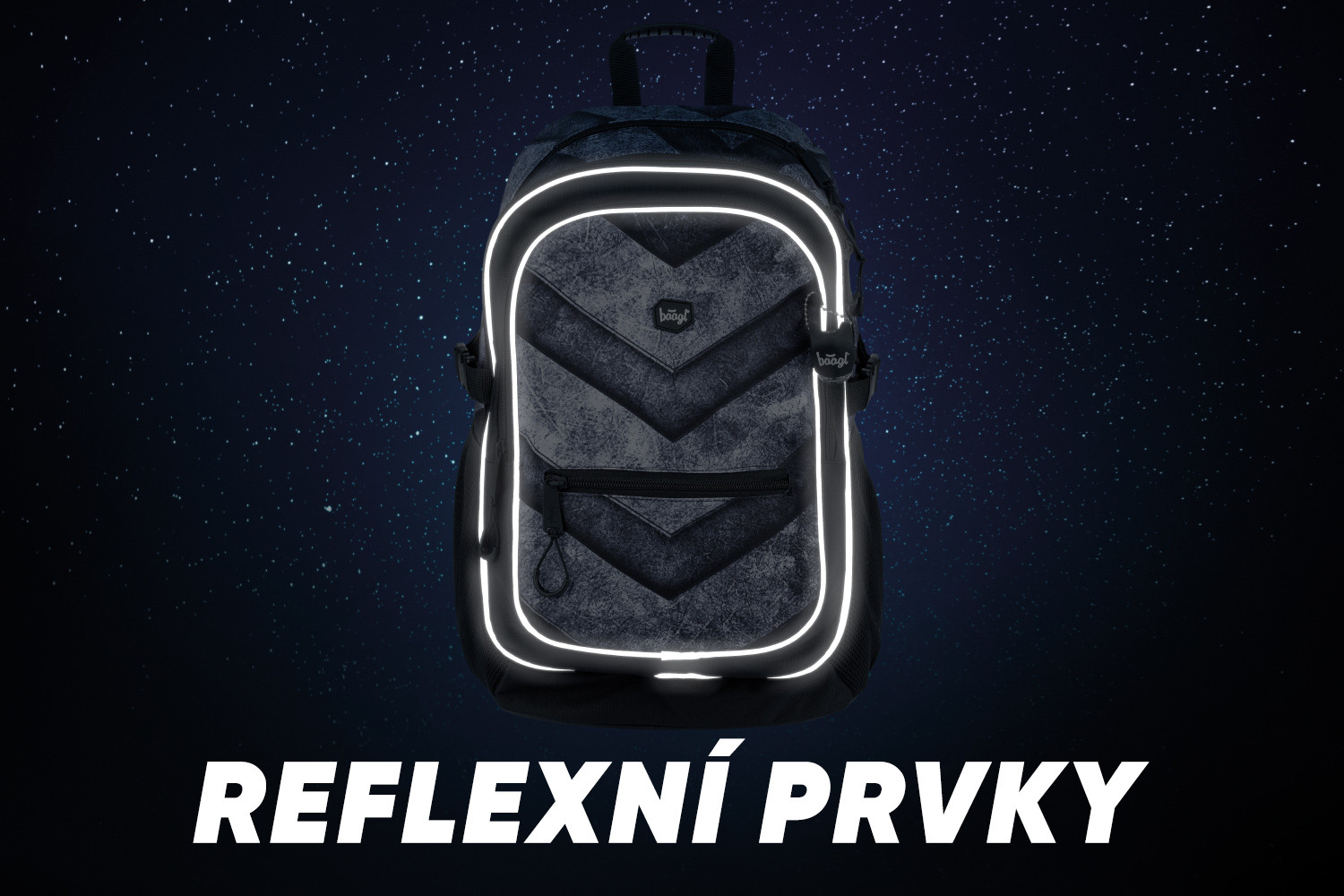 Šedý zipový voděodolný školní batoh Darcy