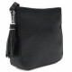 Černá zipová dámská crossbody kabelka Garren