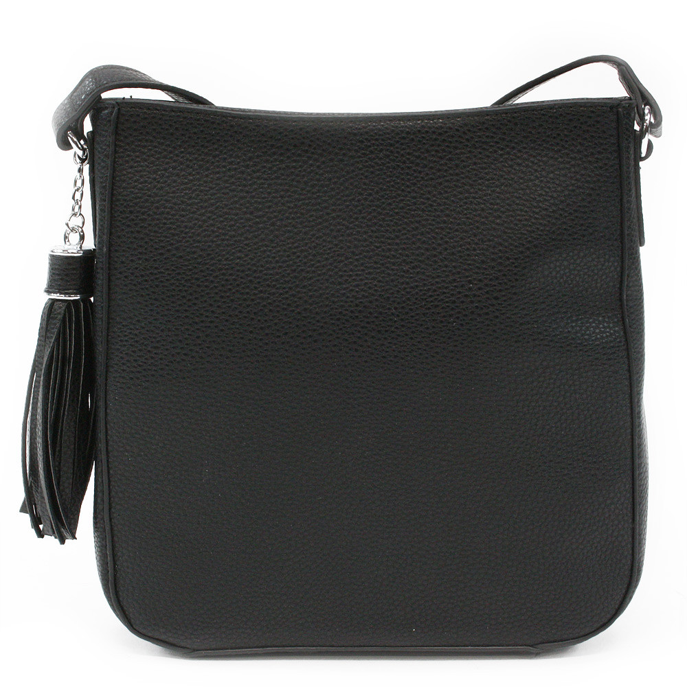 Černá zipová dámská crossbody kabelka Garren