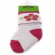 Světle růžové kojenecké dívčí ponožky se vzorem Darell 0 - 6 měsíců