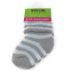 Šedomodré pruhované kojenecké froté chlapecké ponožky Awery 0 - 6 měsíců