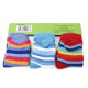 Pruhované dětské kojenecké ponožky s obrázkem 2 - 3 roky Semiel - 3 páry