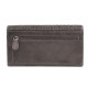 Tmavě šedá dámská psaníčková kožená peněženka Marshel