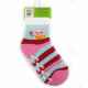 Modrorůžové dívčí kojenecké protiskluzové ponožky 18 - 24 měsíců Aubry