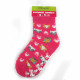 Tmavě růžové dívčí kojenecké protiskluzové ponožky 18 - 24 měsíců Aubry