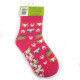 Tmavě růžové dívčí kojenecké protiskluzové ponožky 18 - 24 měsíců Aubry