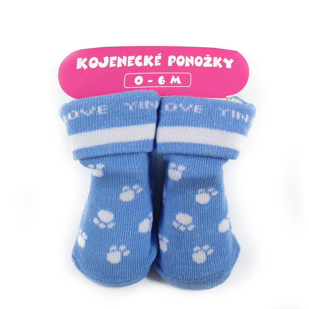 Modré chlapecké kojenecké ponožky 0 - 6 měsíců Aileen - 1 pár