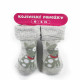 Šedé chlapecké kojenecké ponožky 0 - 6 měsíců Aileen - 2 páry