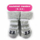 Bílošedé pruhované chlapecké kojenecké ponožky 0 - 6 měsíců Judita - 2 páry