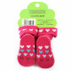 Tmavě růžové dívčí kojenecké ponožky 0 - 6 měsíců Dajana - 1 pár