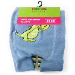 Světle modré pruhované chlapecké froté punčochy Marios - velikost - 62/68