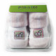 Růžovobílé pruhované kojenecké ponožky Radomila 0 - 6 měsíců - 1 pár