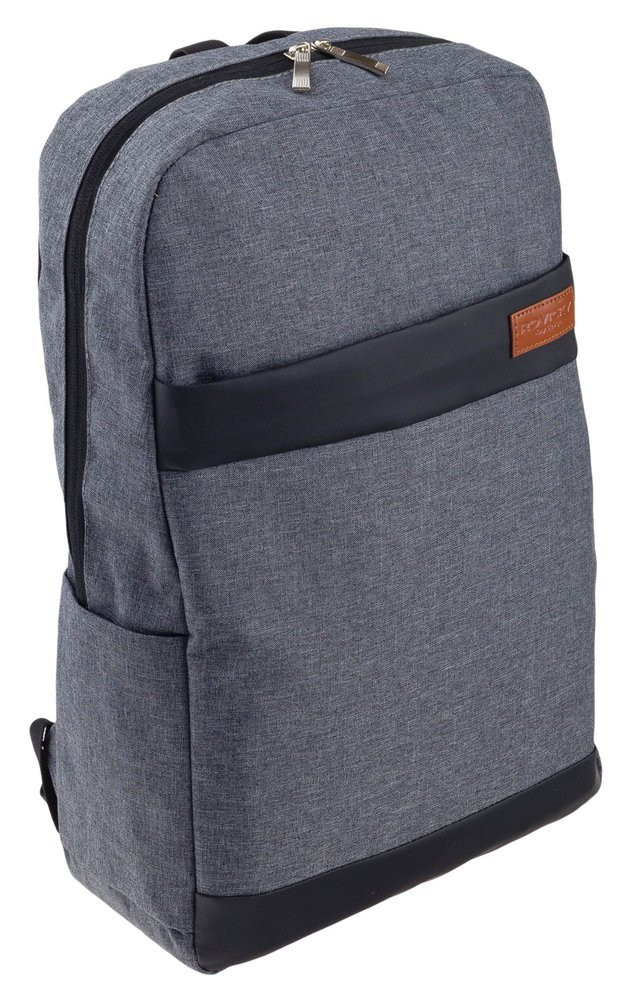 Tmavě šedý zipový městský batoh na notebook Dacian
