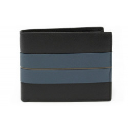 Modročerná kožená pánská peněženka Eskil