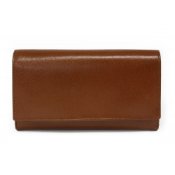 Hnědá dámská kožená klopnová peněženka Ingemar