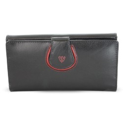 Černá dámská kožená rámová peněženka Lilah