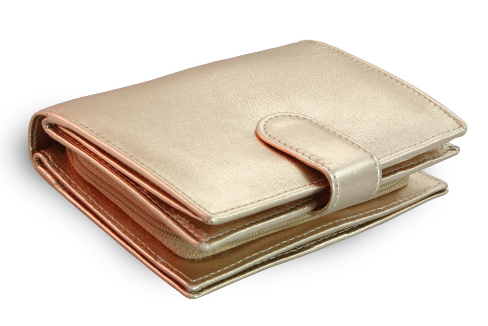 Zlatorůžové dámská kožená peněženka Kendall