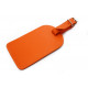Oranžová kožená visačka na zavazadlo Brienli