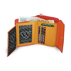 Červená dámská kožená peněženka Sawyer