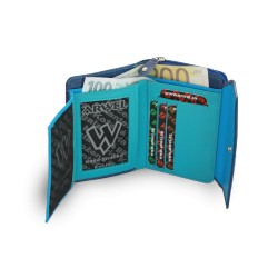 Modrá dámská kožená peněženka Sawyer