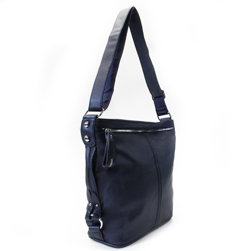 Modrá velká moderní velká crossbody kabelka Ulbiel