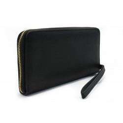 Černá zipová dlouhá dámská peněženka Kauko
