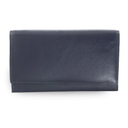 Modrá dámská kožená psaníčková peněženka Elizbeth