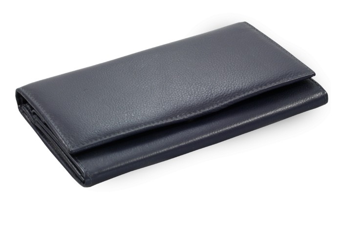 Modrá dámská kožená psaníčková peněženka Elizbeth