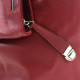 Tmavě červený netradiční dámský zipový batoh Giannis