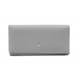 Světle šedá klopnová dámská peněženka s rámem Reina