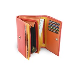 Červená dámská kožená peněženka Chloen