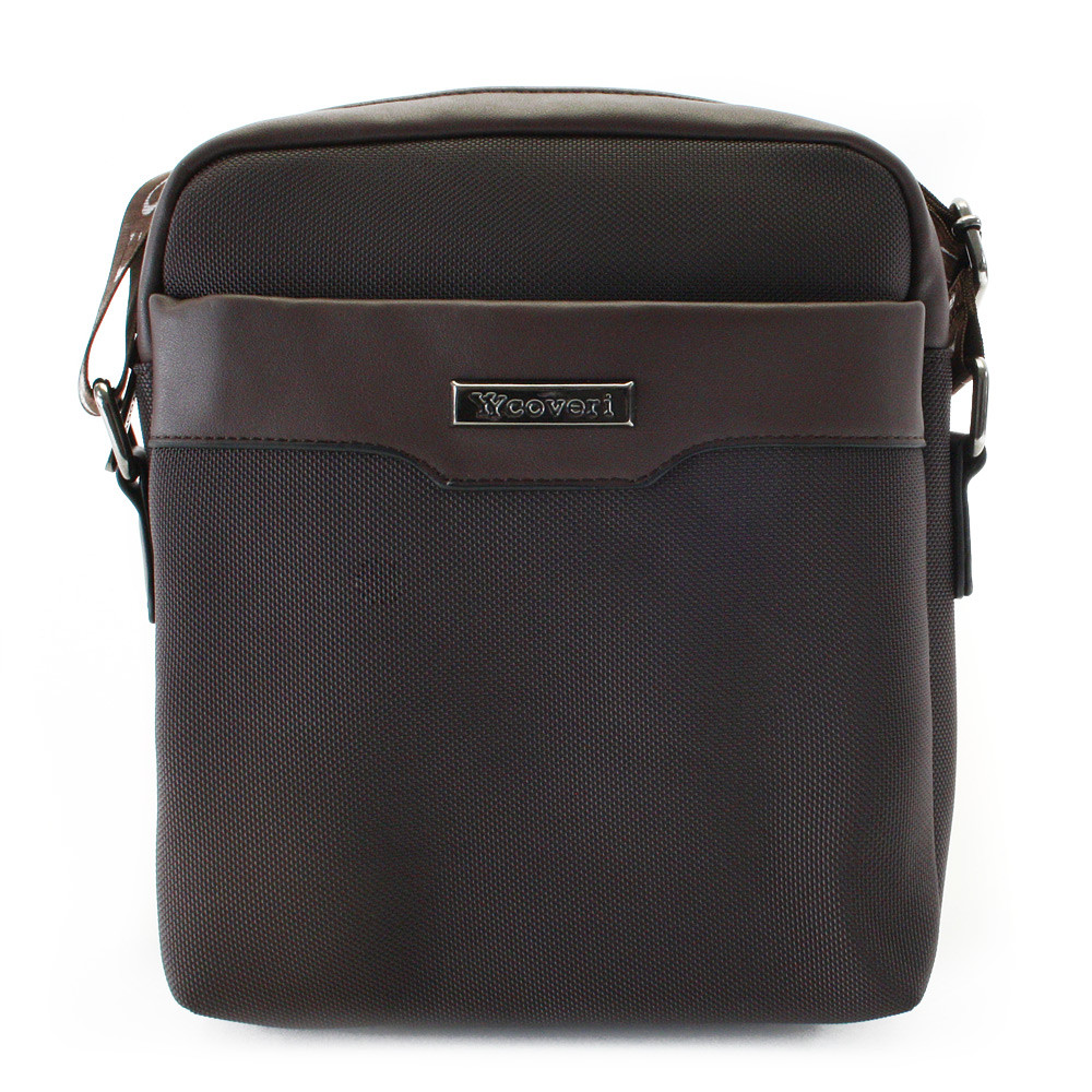Kávově hnědá pánská praktická crossbody taška Ermilos